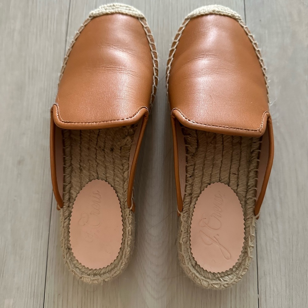 J. Crew Women's Tan Espadrille Mules
